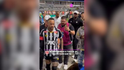Neymar no se sostiene y respondió airado al "¡Santos a Segunda!"