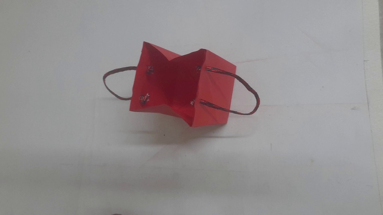 DIY Paper Bag with Rope Handles | Easy Handmade Paper Craft Tutorial