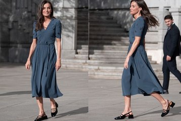 Letizia d’Espagne remet au goût du jour la ballerine à brides, soulier d’écolière au charme retrouvé