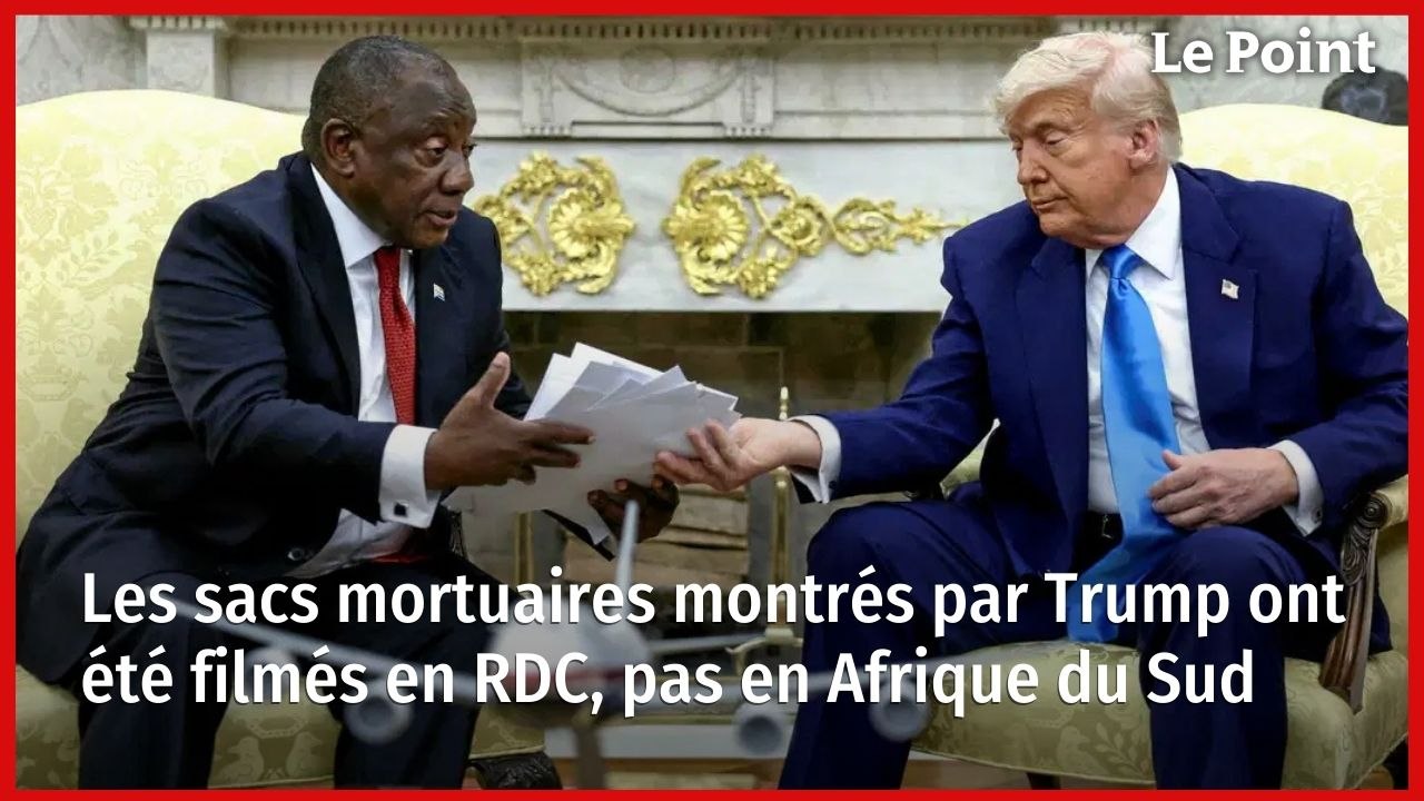Les sacs mortuaires montrés par Trump ont été filmés en RDC, pas en Afrique du Sud