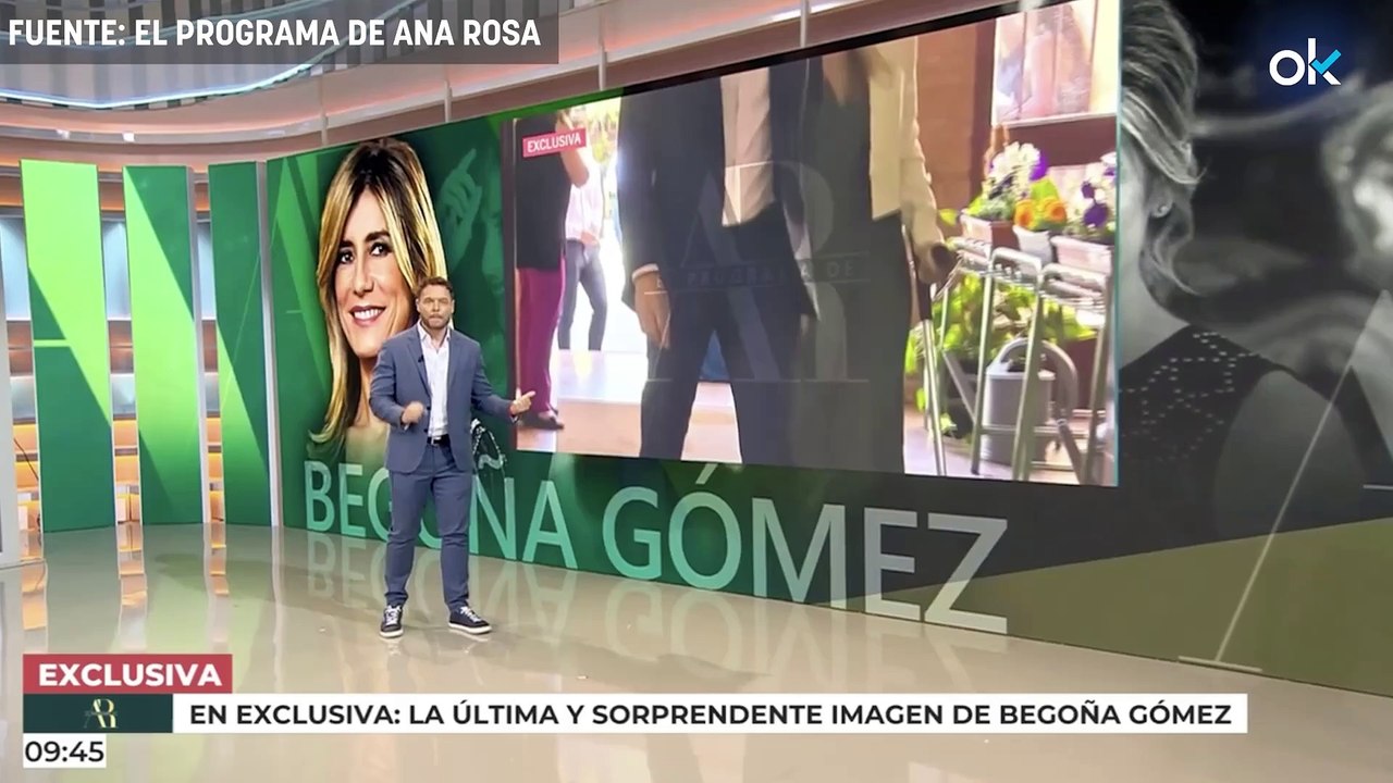 Begoña Gómez reaparece seis meses después con muletas y en la graduación de su hija