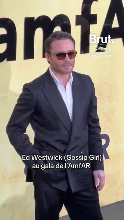 Ed Westwick (Gossip Girl) au gala de l’AmfAR