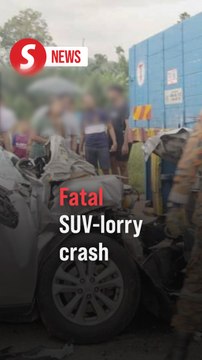 SUV driver killed on the spot after colliding with lorry in Johor