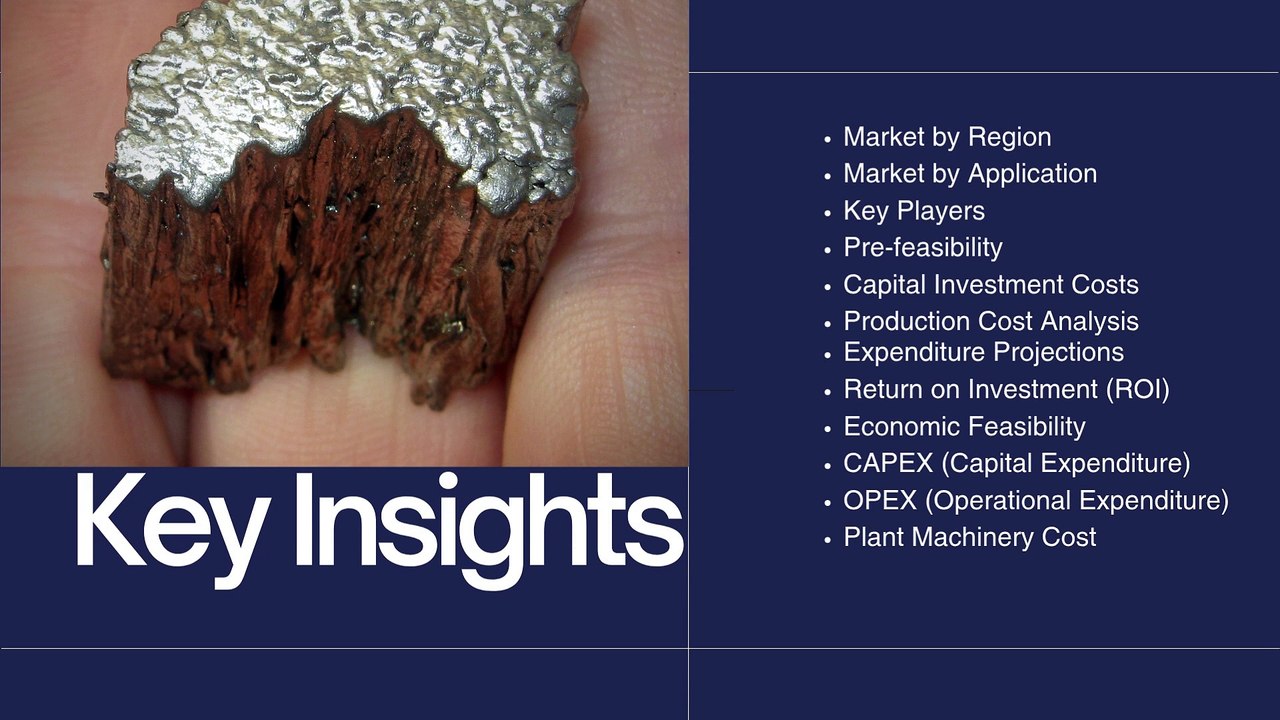 Samarium Manufacturing Plant Project Report