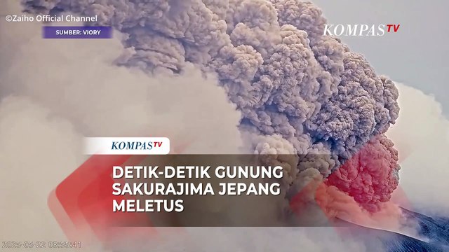 Gunung Sakurajima Jepang Meletus, Langit Dipenuhi Abu Vulkanik