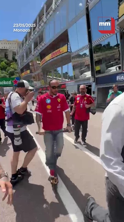 Grand Prix de Monaco 2025 : les images de Charles Leclerc et Lewis Hamilton sur la pit lane !