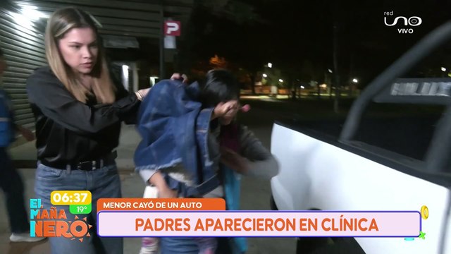 SCZ MENOR CAYÓ DE UN VEHICULO Y SUS PADRES FUERON DETENIDOS