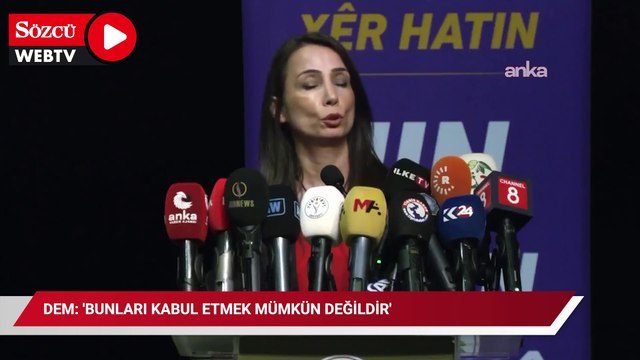 Bahar havasına operasyon darbesi! DEM: 'Bunları kabul etmek mümkün değildir'