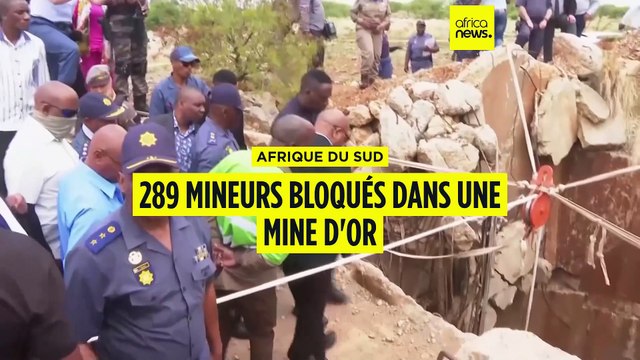 Afrique du Sud : 289 mineurs bloqués dans une mine d'or