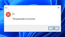 How do I fix an external hard drive error The Parameter is Incorrect in Windows 11/10/8/7