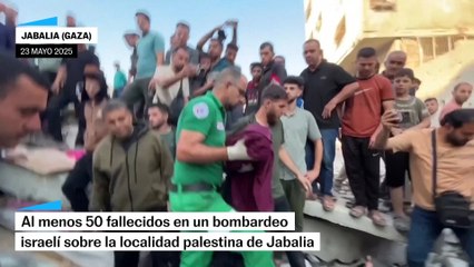 Un bombardeo israelí sobre la región gazatí de Jabalia deja, al menos, 50 fallecidos