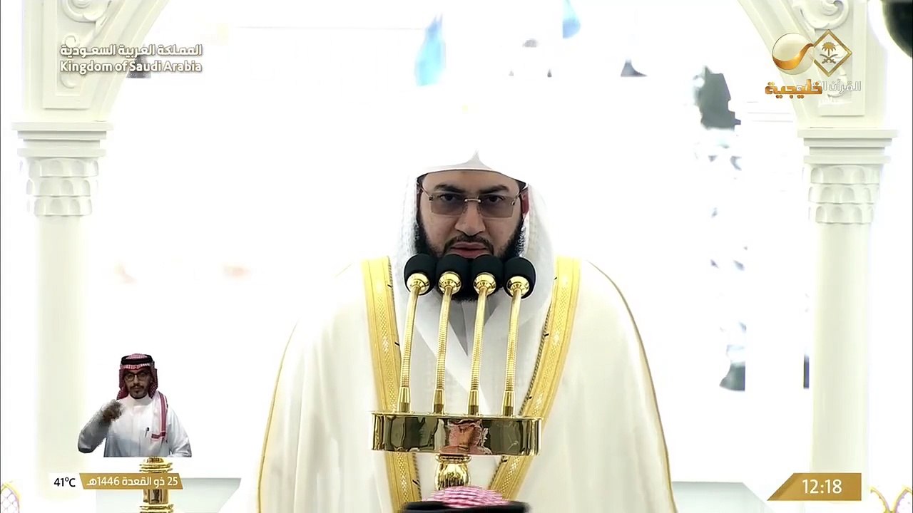 أذان الجمعة الثاني للمؤذن عصام خان 25 ذوالقعدة...