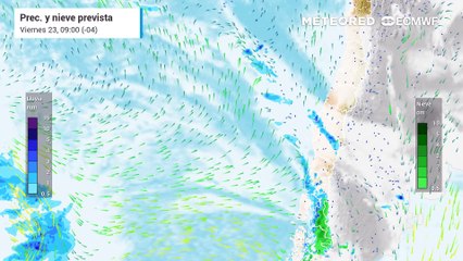 Lunes 26 de mayo 2025 con lluvias en el Gran Santiago