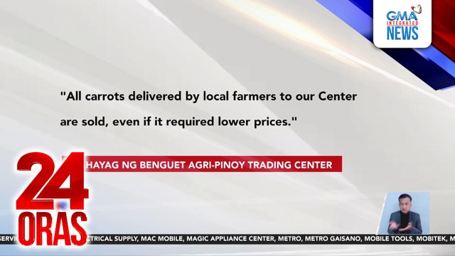 Benguet Agri-Pinoy Trading Center, nilinaw na hindi galing sa kanila ang itinapon na carrots | 24 Oras