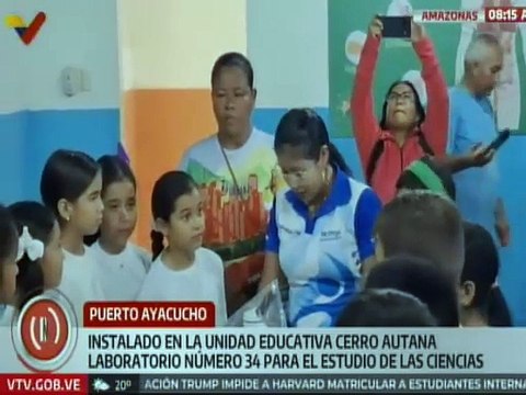 Amazonas I Instalado laboratorio para el estudio de las ciencias en la U.E.B. Cerro Autana
