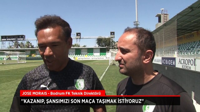 Bodrum FK Teknik Direktörü Morais: Kazanıp, şansımızı son maça taşımak istiyoruz