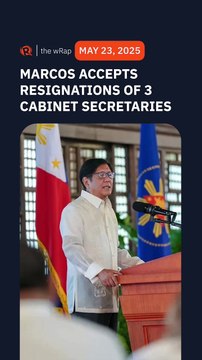 Marcos accepts courtesy resignation of 3 Cabinet secretaries