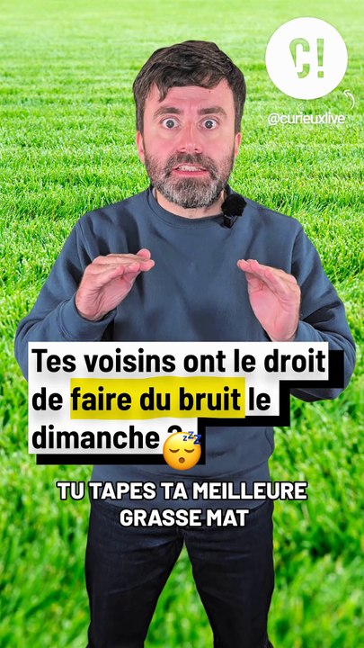 Ton voisin peut-il faire du bruit le dimanche ?