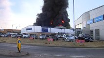 Fire at industrial estate in Rushden