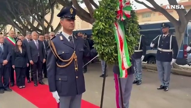 Strage di Capaci, il ricordo alla caserma della polizia Pietro Lungaro a Palermo