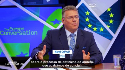 "Espero que o público britânico consiga ver a praticidade disto", afirma Maroš Šefčovič