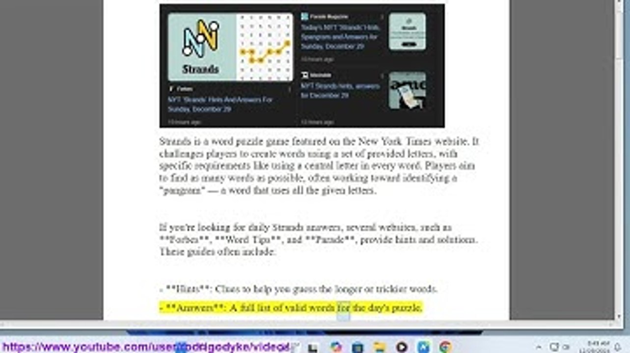 strands answers: strands answers today nyt?