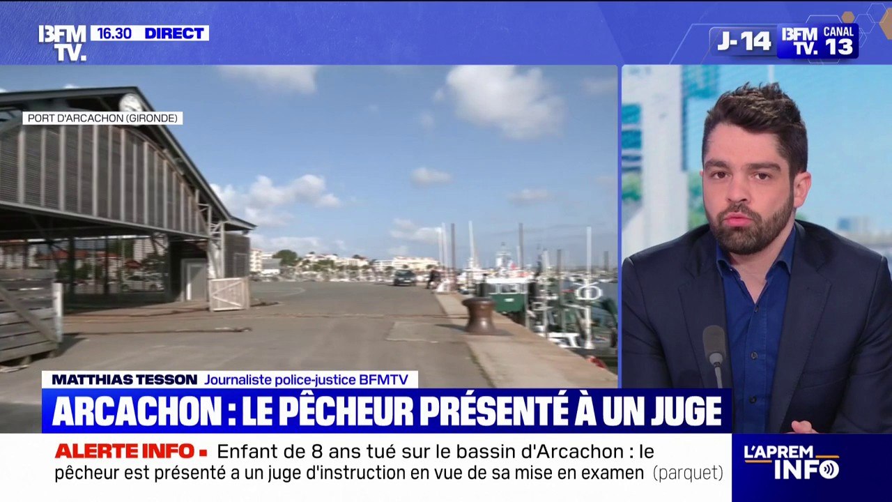 Enfant de 8 ans tué sur le bassin d'Arcachon: le pêcheur est présenté à un juge d'instruction en vue de sa mise en examen