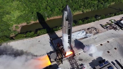 Prueba de encendido de la Starship 35