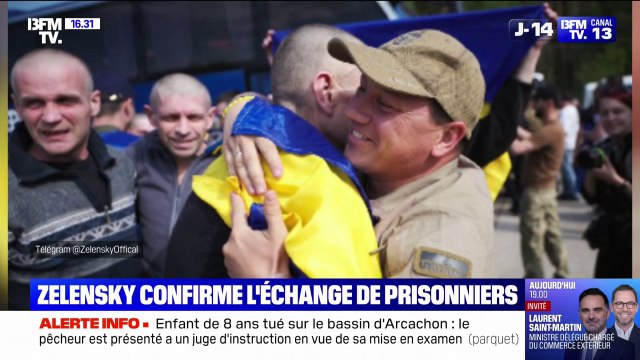 Guerre en Ukraine: les premières images de l'échange de prisonniers avec la Russie