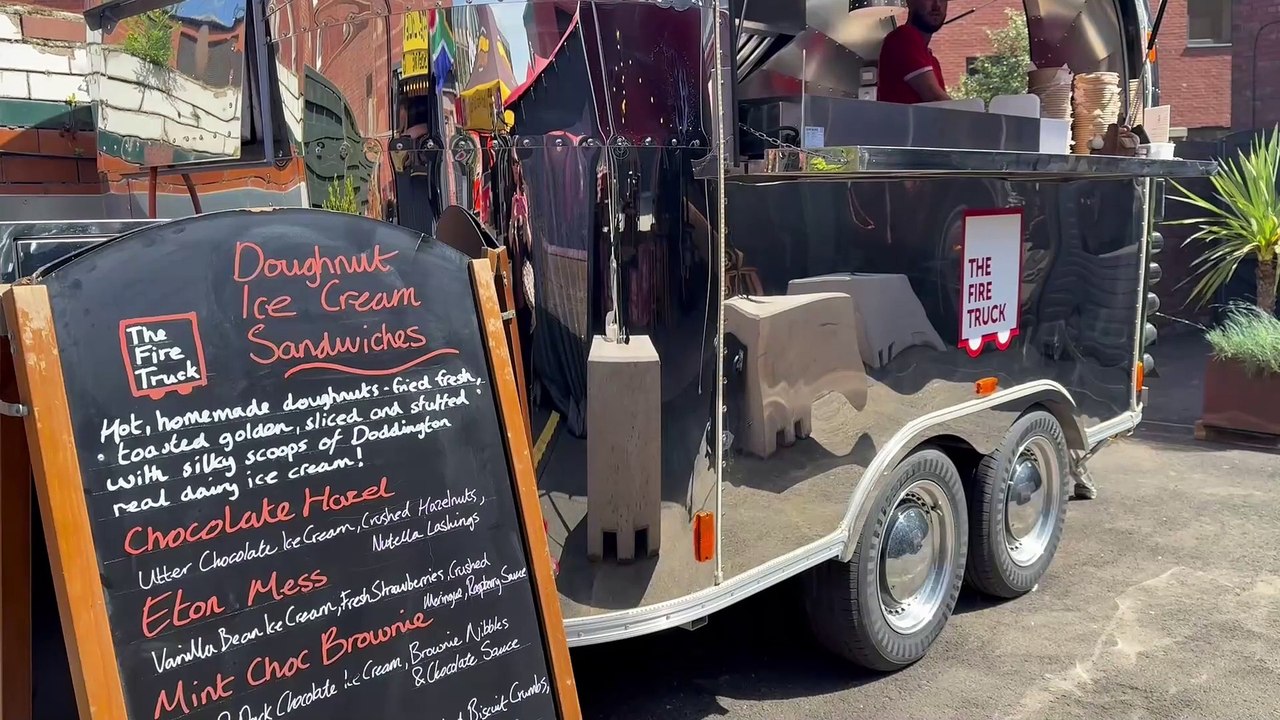 Traders getting ready for Northern heat of the British Street Food Awards at The Fire Station in Sunderland