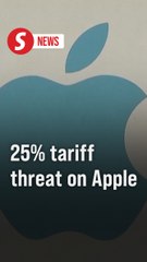 Trump threatens 25% tariffs on Apple if iPhones not made in the US