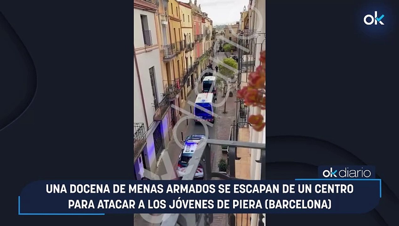 Una docena de menas armados se escapan de un centro para atacar a los jóvenes de Piera (Barcelona)