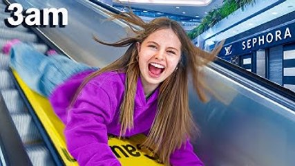 OVERNIGHT in WORLD'S LARGEST MALL *24 Hour Challenge*