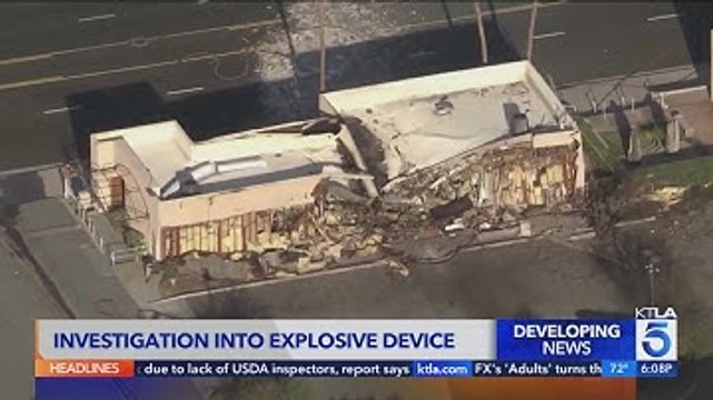 Authorities investigate explosive device used in Palm Springs bombing