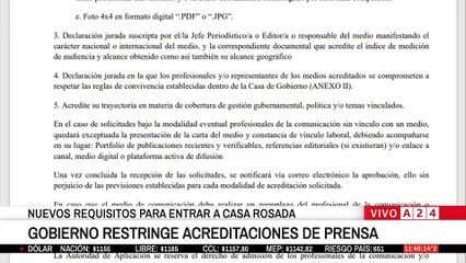 📢 EL GOBIERNO RESTRINGE ACREDITACIONES DE PRENSA TRAS EL CRUCE DE UN PERIODISTA CON LUIS CAPUTO 📋