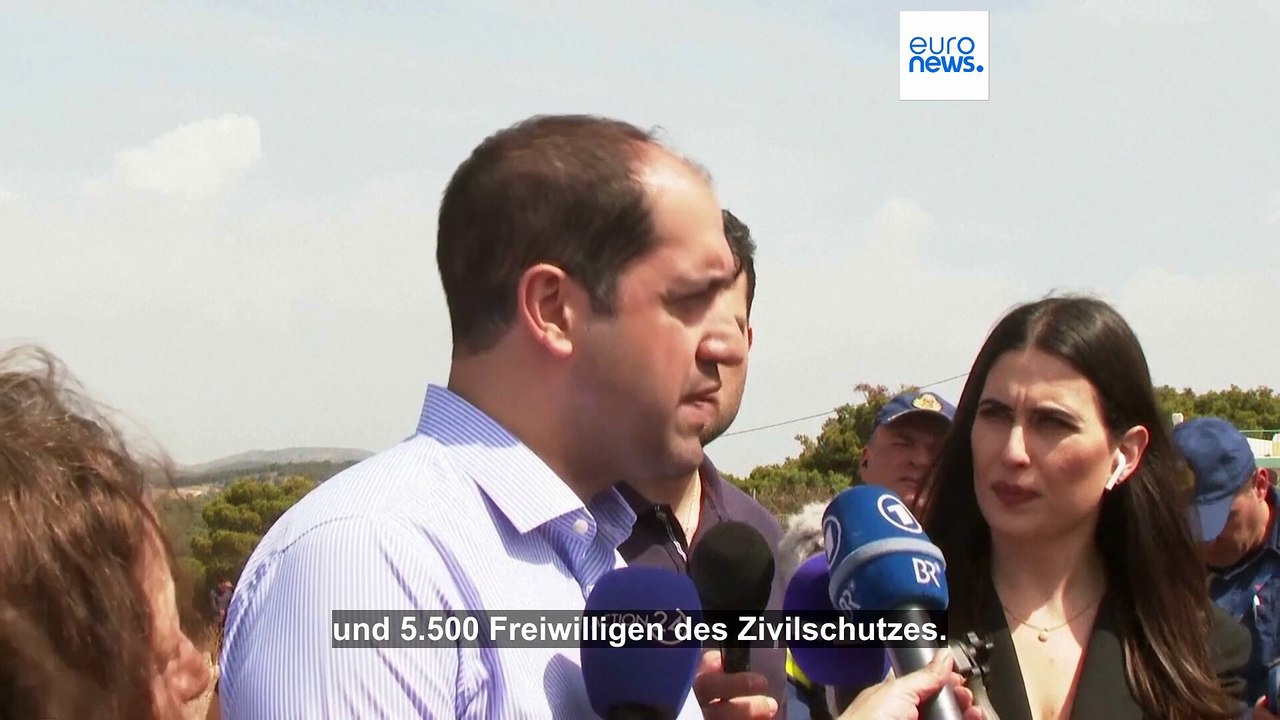 Waldbrandsaison in Griechenland: Feuerwehr übt den Ernstfall