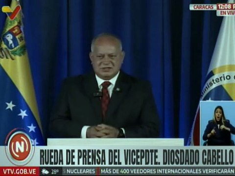 Vpdte. Cabello: Hemos capturado a uno de los jefe de este poderoso grupo terrorista