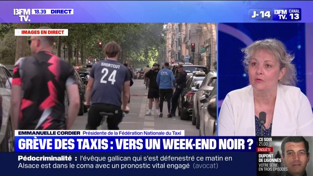 Colère des taxis: On occupera les aéroports de Paris-Charles de Gaulle et d'Orly lundi et mardi , annonce Emmanuelle Cordier, présidente de la Fédération Nationale du taxi