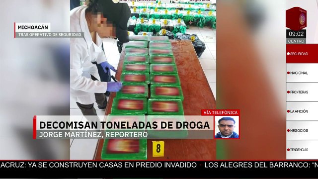 Marina asegura cargamento de 1,265 kilogramos de presunta cocaína en costas de Michoacán
