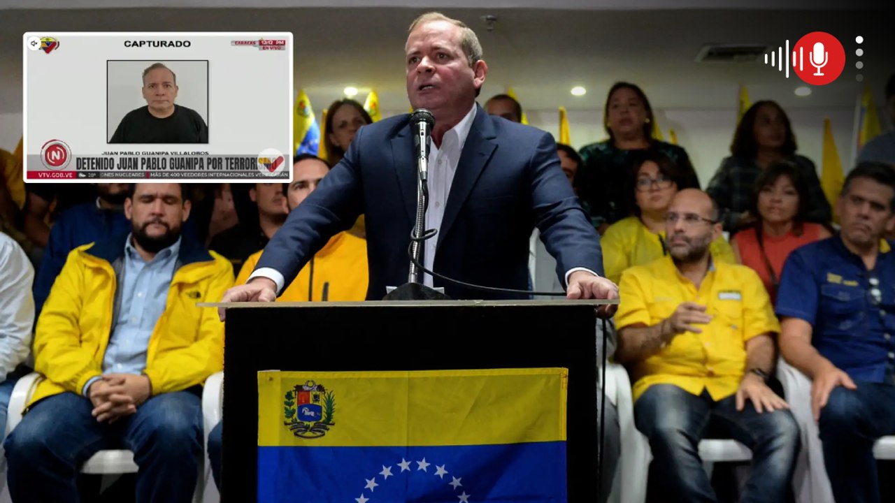 Juan Pablo Guanipa fue arrestado por el régimen de Nicolás Maduro: estaba en la clandestinidad