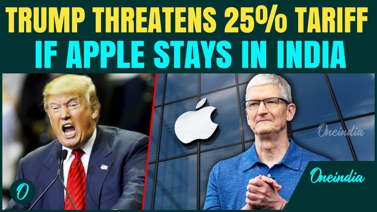 ‘Iphones Sold In U.S…’ Trump THREATENS 25% Tariff On Apple If Iphones Are Not Made In U.S | Shocking