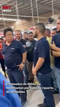 🔥 ¡Se cansaron! Empleados de INFAC pararon labores y protestan por no recibir utilidades. Dicen que ya pasó la fecha límite y no hay explicación de los directivos