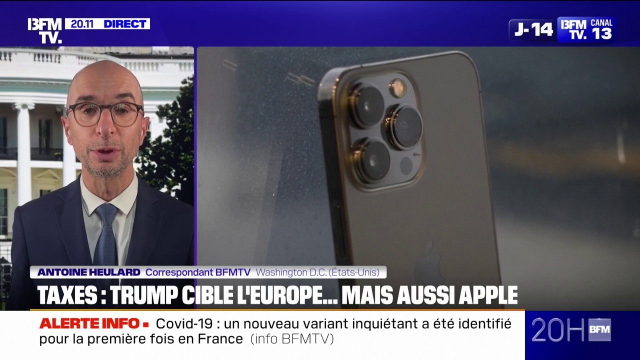 Donald Trump vise l'Europe, mais aussi Apple avec des droits de douane de 25%