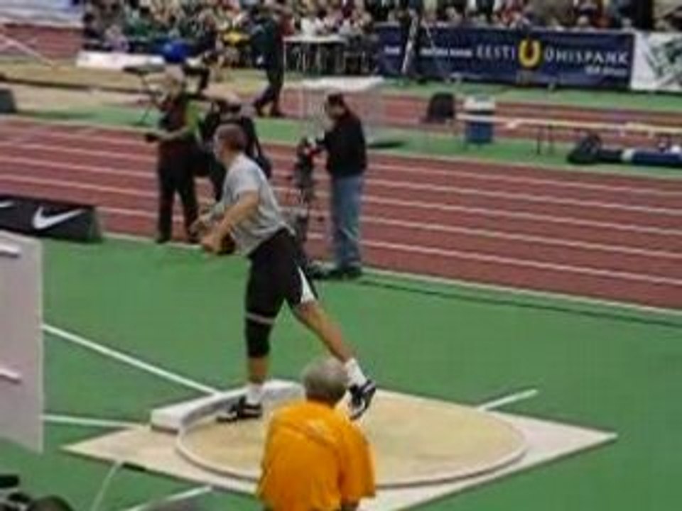 Athlé lancer poids Gerd Kanter 17m31 salle