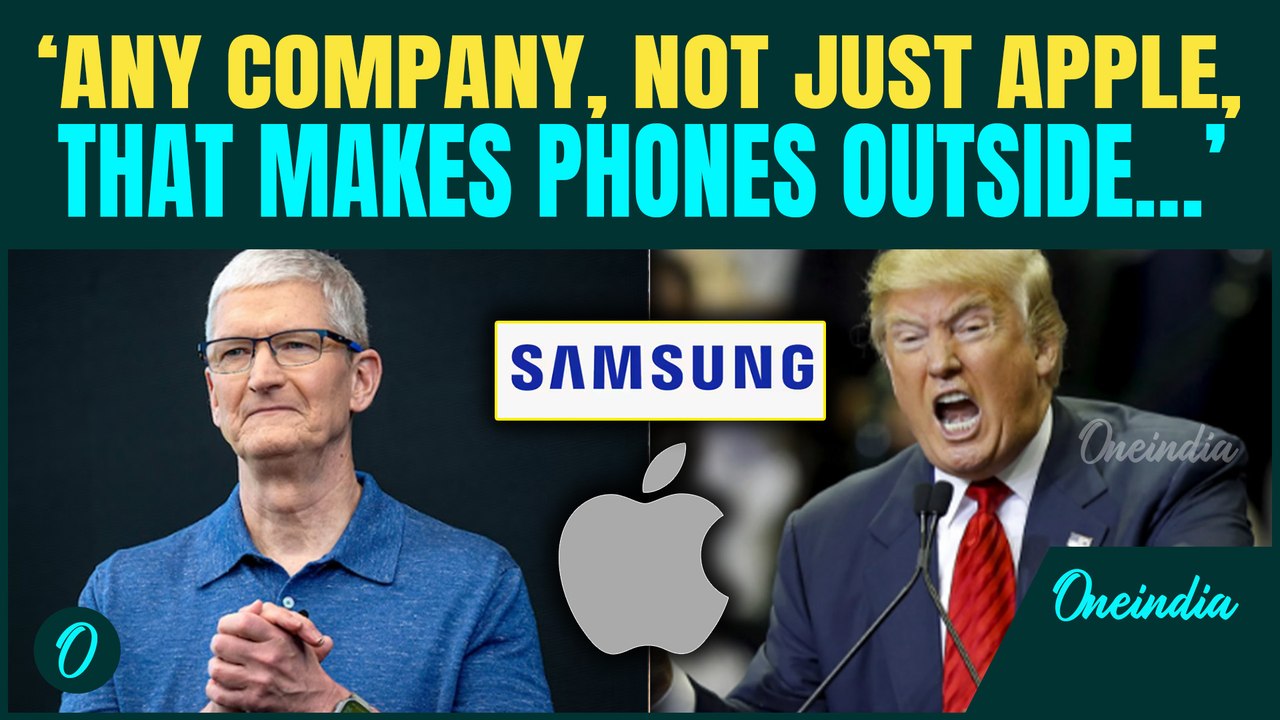 Trump’s BIG WARNING To Tech Companies | Threatens Tariffs On Phones Made Abroad | Apple