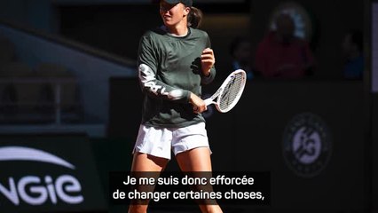 Roland-Garros : Swiatek : "il fallait que je change certaines choses"