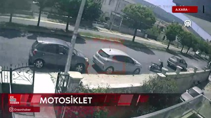 Afyonkarahisar’da kaldırıma çarpan motosikletteki 2 kişi yaralandı
