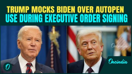 ‘What Did Biden Do, Did He Have An Autopen…’ Trump Mocks Biden's Autopen Use In Oval Office