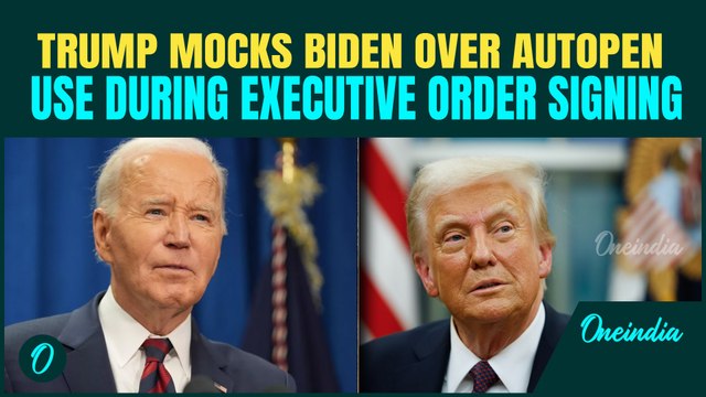 ‘What Did Biden Do, Did He Have An Autopen…’ Trump Mocks Biden's Autopen Use In Oval Office