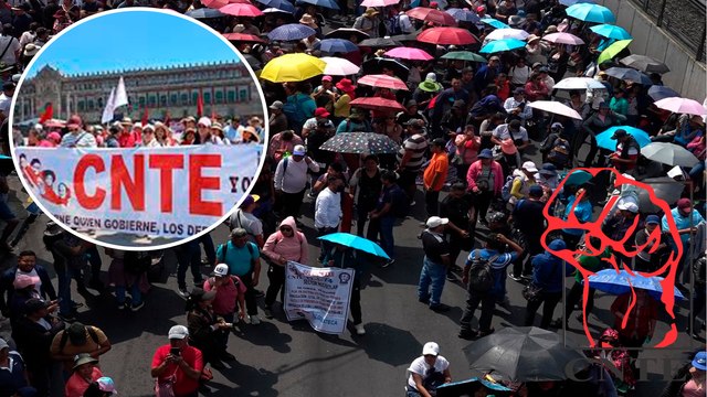 CDMX: La CNTE continua sus protestas luego de que Claudia Sheinbaum anunciara que no se iba a reunir con ellos
